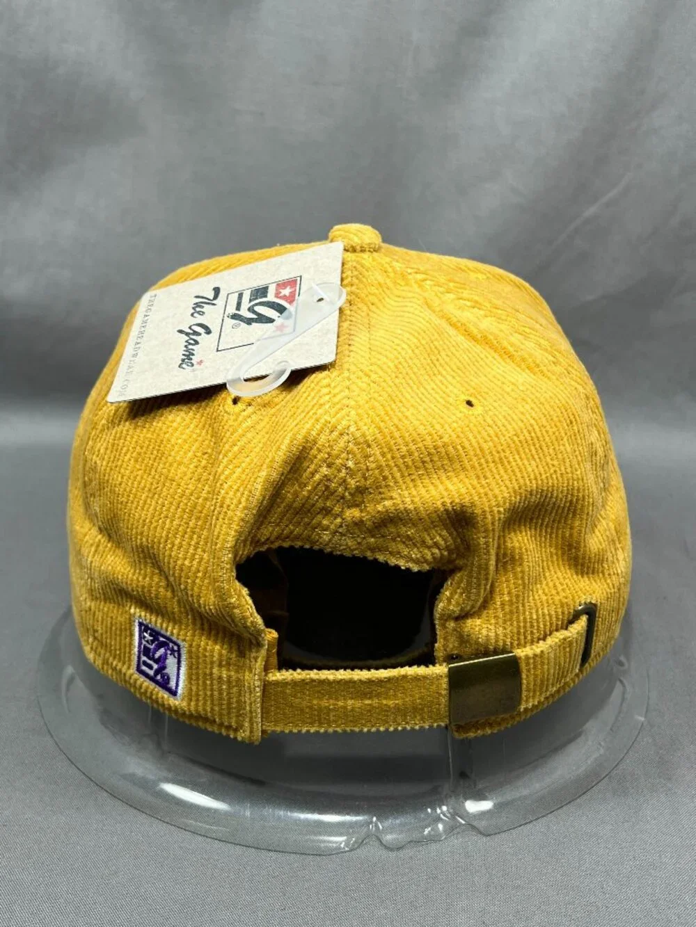 East Carolina Pirates ECU The Game NCAA Strapback Hat Rope Mustard Corduroy Mens - Picture 3 of 14